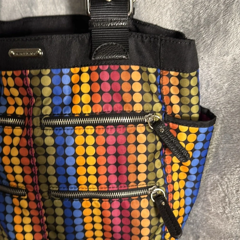 Franco Sarto Tote bag Colorful Striped with small mini bag snaps in or comes out